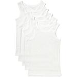 M&S Boys Pure Cotton Vests, 5 Pack, 2-12 Years, White