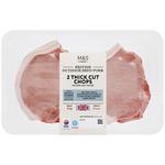M&S Select Farms 2 British Outdoor Bred Pork Chops Thick Cut