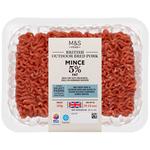 M&S Select Farms British Outdoor Bred Pork Mince 5% Fat
