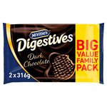 McVitie's Dark Chocolate Digestives Biscuits Twin Pack