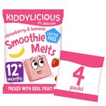 Kiddylicious Strawberry & Banana Smoothie Melts, 12 months+ Multipack