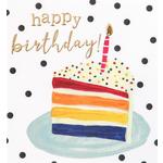 Caroline Gardner Rainbow Cake Birthday Card