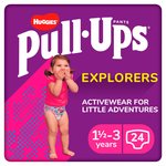 Huggies Pull-Ups Explorers Girls Nappy Pants, Size 4-5+ (1.5-3 Yrs)
