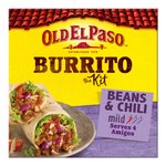Old El Paso Mexican Beans & Beef Chili Mild Burrito Kit
