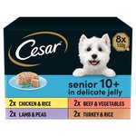 Cesar Senior Wet Dog Food Trays Meat in Delicate Jelly 