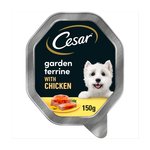 Cesar Garden Terrine Dog Food Tray Chicken & Garden Vegetables in Loaf