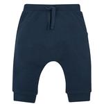 M&S Baby Cotton Rich Plain Joggers, 0-3 Years, Navy