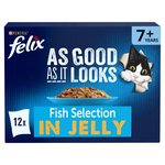 Felix As Good As it Looks Senior 7+ Fish in Jelly Wet Cat Food