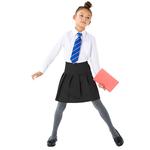 M&S Girls 2pk Black Crease Resistant School Skirts, 4-14 Years
