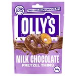 Olly's Pretzel Thins - Salted Milk Chocolate