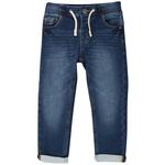 M&S Boys Cotton Skinny Jeans, 2-7 Years, Dark Blue Denim