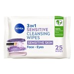 NIVEA Biodegradable Sensitive Cleansing Face Wipes
