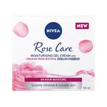 NIVEA Rose Care Moisturiser Gel Cream with Rose Water and Hyaluronic Acid