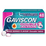 Gaviscon Double Action Tabs Heartburn Indigestion Mixed Berry