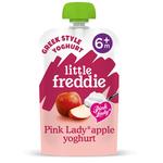 Little Freddie Pink Lady Greek Yoghurt Organic Pouch, 6 mths+ 