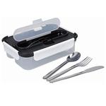 Built Professional Lunch Box With Stainless Steel Cutlery, 1.05L 