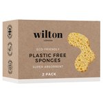 Wilton London Eco Plastic Free Sponge Twin Pack