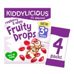 Kiddylicious Raspberry & Apple Fruity Drops, 3 Yrs+ Multipack