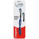 Colgate Link Deep Clean Soft Replaceable Head Manual Toothbrush Starter Kit