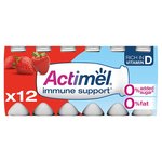 Actimel Strawberry 0% Added Sugar Fat Free Yoghurt Drink