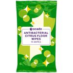 Ocado Antibacterial Citrus Floor Wipes