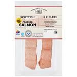 M&S 2 Scottish Poached Salmon Fillets