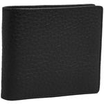 M&S Mens Leather Bi-fold Cardsafe Wallet Black