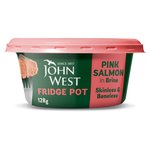 John West Fridge Pot No Drain Pink Salmon In Brine MSC 