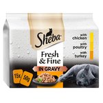 Sheba Fresh & Fine Cat Pouches Poultry Collection in Gravy
