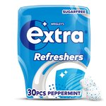 Extra Refreshers Peppermint Sugarfree Chewing Gum Bottle 30 Pieces