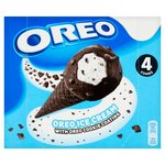 Oreo Topped Ice Cream Cones