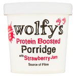 Wolfys Protein Boosted Porridge with Strawberry Jam