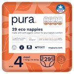 Pura Eco Nappies, Size 4 (7-18kg)