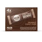 Pulsin Peanut Choc Chip Vegan High Fibre Brownie Multipack