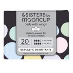 &SISTERS by Mooncup Organic Cotton Pads, Mixed Day & Night