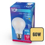 TCP Classic LED Coated Screw 60W Light Bulb