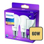 Philips LED Classic Frosted 60W A60 Light Bulb E27 Warm White 