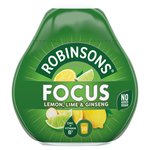 Robinsons Mini Focus Lemon Lime & Ginseng No Added Sugar Squash