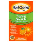 Haliborange Whole Family Vitamin A, C & D Orange Chewable Tablets 