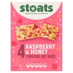 Stoats Raspberry & Honey Porridge Oat Bars 
