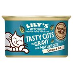 Lily's Kitchen Chicken & Fish Tasty Cuts in Gravy for Mature Cats