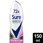 Sure Women 72hr Nonstop Protection Invisible Pure Antiperspirant Deodorant