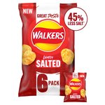 Walkers Less Salt Lightly Salted Multipack Crisps