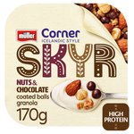 Muller Corner Skyr Nuts & Chocolate Coated Balls Granola Yogurt 