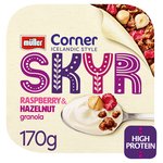Muller Corner Skyr Icelandic Style Raspberry & Hazelnut Granola Yogurt 