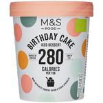 M&S Low Fat Birthday Cake Ice Cream