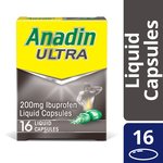 Anadin Ultra Ibuprofen Fast Acting Pain Relief Liquid Capsules