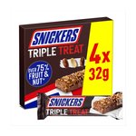 Snickers Triple Treat Fruit & Nut Milk Chocolate Snack Bars Multipack,