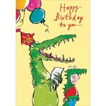 Quentin Blake Dragon Birthday Card