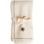 M&S Embroidered Bee Cotton Napkins